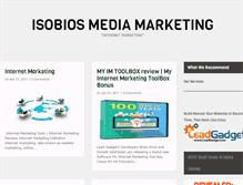 Tablet Screenshot of isobios.com